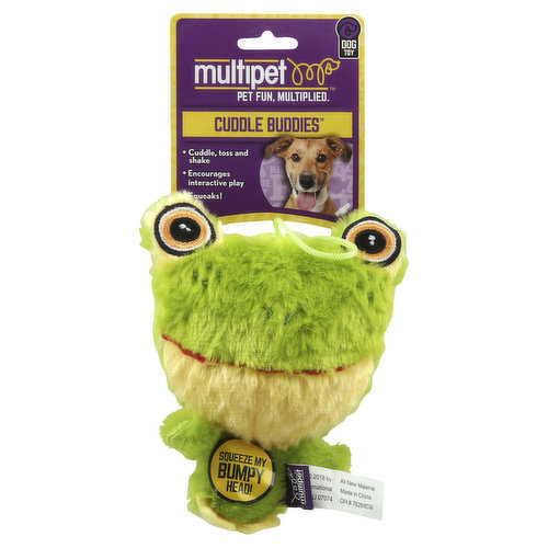 Multipet Dog Toy, Cuddle Buddies, Knobby Noggins Asst