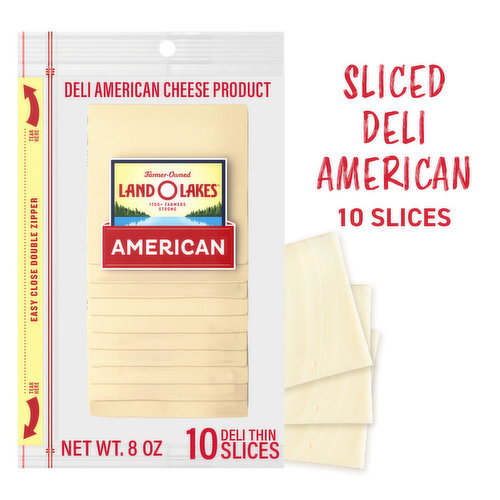 Land O Lakes Sliced White Deli American Cheese Product