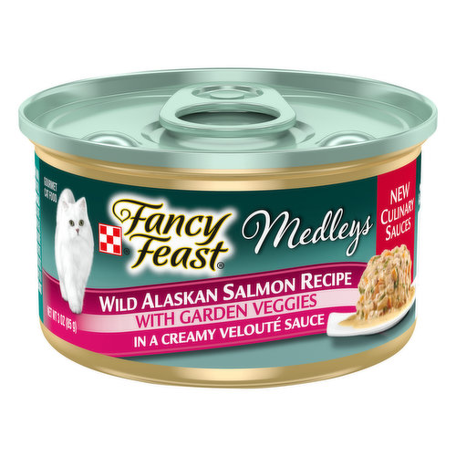 Fancy Feast Medleys Cat Food, Gourmet, Wild Alaskan Salmon Recipe