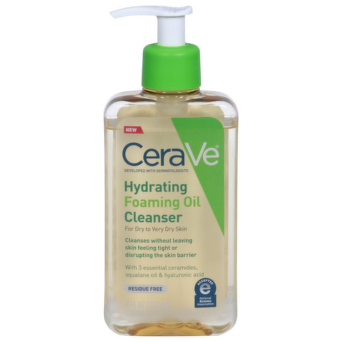 CeraVe Oil Cleanser, Hydrating, Foaming