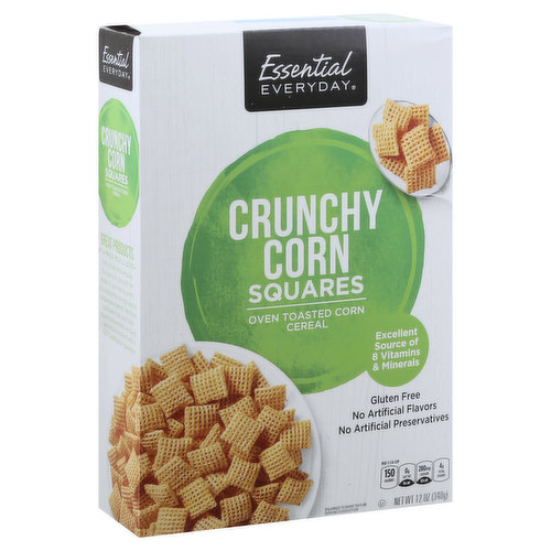 ESSENTIAL EVERYDAY Cereal, Corn Squares, Crunchy