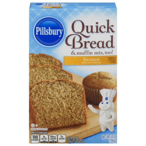Pillsbury Quick Bread & Muffin Mix, Banana