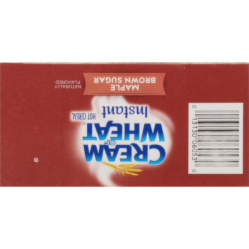 Cream Of Wheat Hot Cereal, Maple Brown Sugar, Instant - 10 pack, 1.23 oz packets