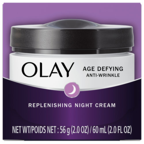 Olay Night Cream, Replenishing, Age Defying