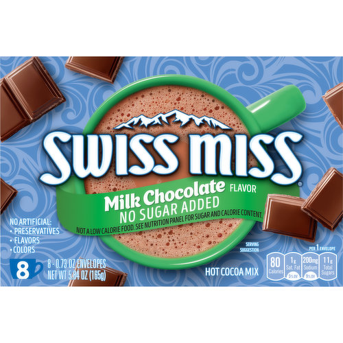 Swiss Miss No Sugar Added Hot Chocolate Mix