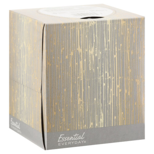 Essential Everyday Facial Tissues, Plus Lotion, Soft & Strong, Two-Ply