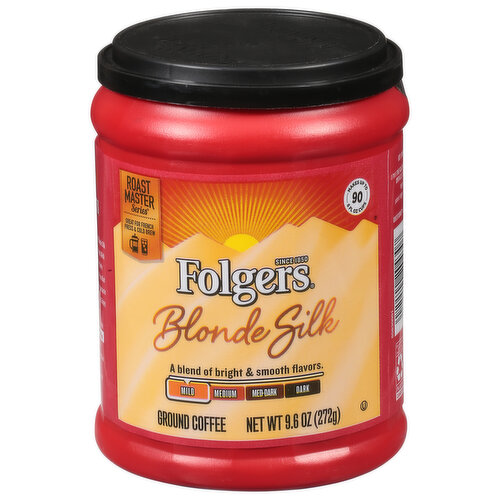 Folgers Roast Master Series Coffee, Ground, Mild, Blonde Silk