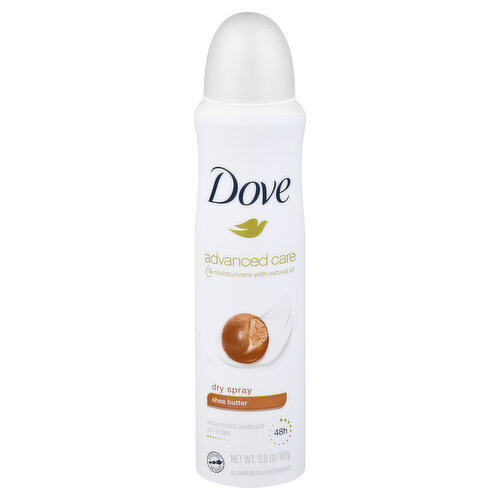 Dove Advanced Care Deodorant, Antiperspirant, Shea Butter, Dry Spray