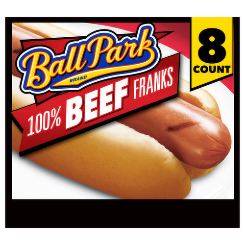 Ball Park Ball Park Beef Hot Dogs, 8 Count