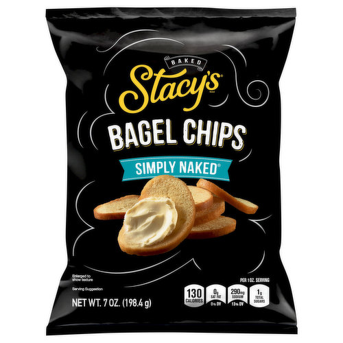 Stacy's Bagel Chips, Simply Naked, Baked