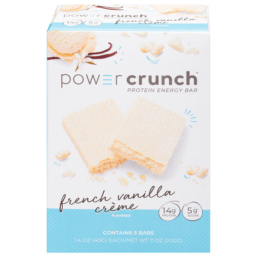 Power Crunch Protein Energy Bar, French Vanilla Creme Flavored