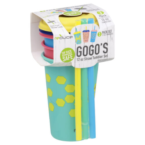 3 Pack Fun Straw Toppers Set