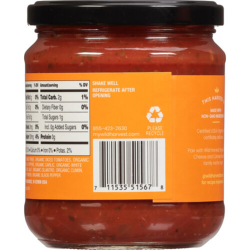 Wild Harvest Salsa, Organic, Medium