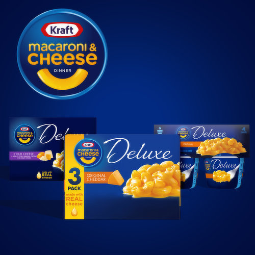 Kraft Deluxe Original Cheddar Macaroni & Cheese Dinner