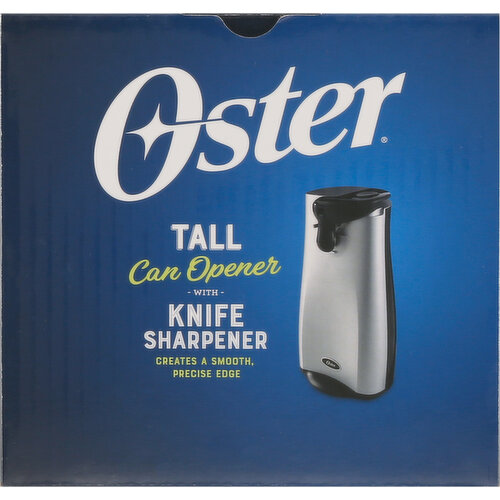 Oster Can Opener With Knife Sharpener, Tall