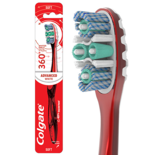 Colgate 360 Advanced Optic White Adult Manual Toothbrush