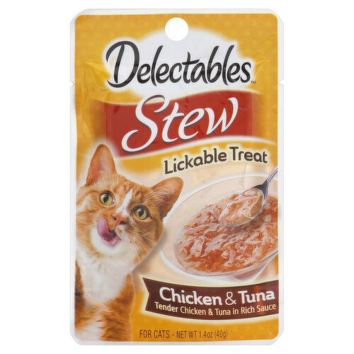 Delectables Lickable Treat, Stew, Chicken & Tuna