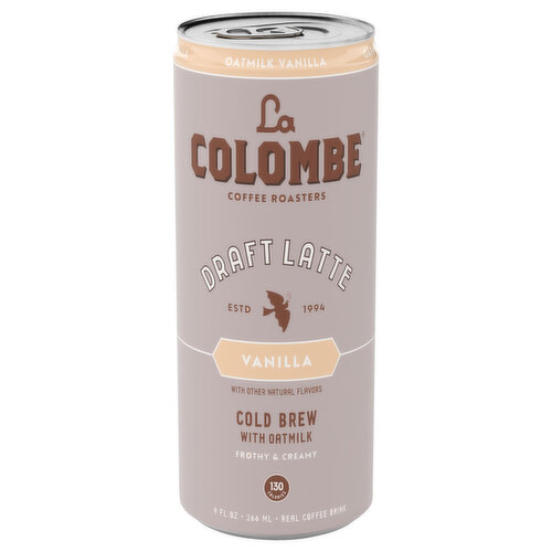 La Colombe Coffee Drink, Oatmilk Vanilla, Draft Latte, Cold Brew