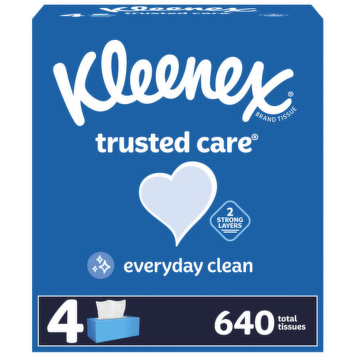 Kleenex Trusted Care Tissues, 2-Ply