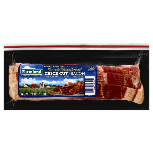 Farmland Bacon, Thick Cut, Naturally Hickory Smoked