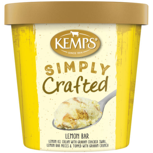 Kemps Simply Crafted Lemon Bar Premium Ice Cream