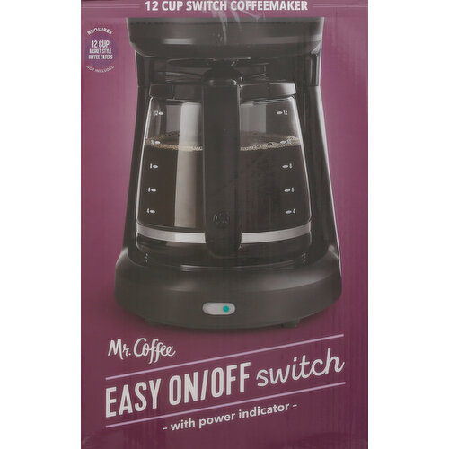 Mr. Coffee 12 Cup Switch Coffeemaker Black