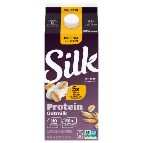 Silk Oatmilk, Original, Protein