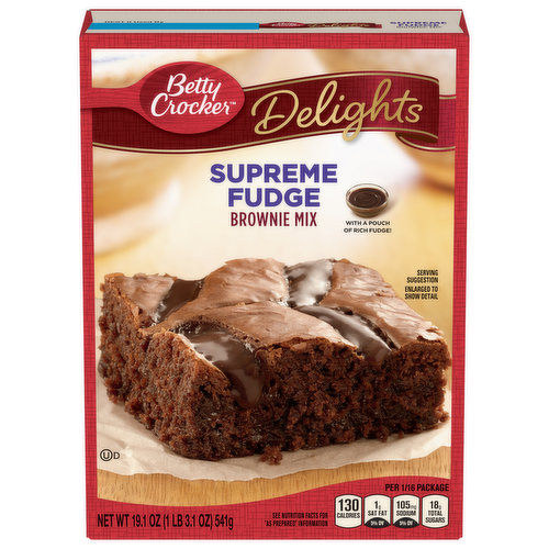 Betty Crocker Delights Brownie Mix, Supreme Fudge