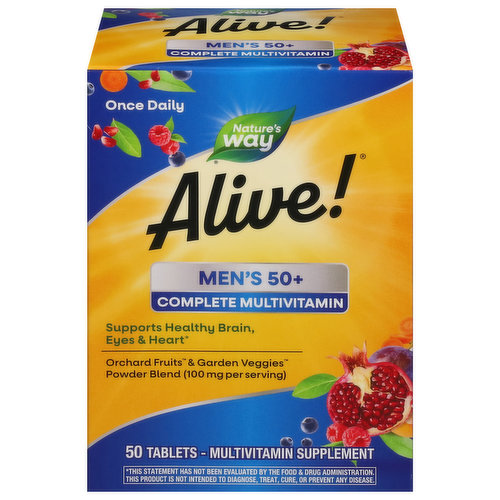 Nature's Way Alive! Complete Multivitamin, Men's 50+, Tablets