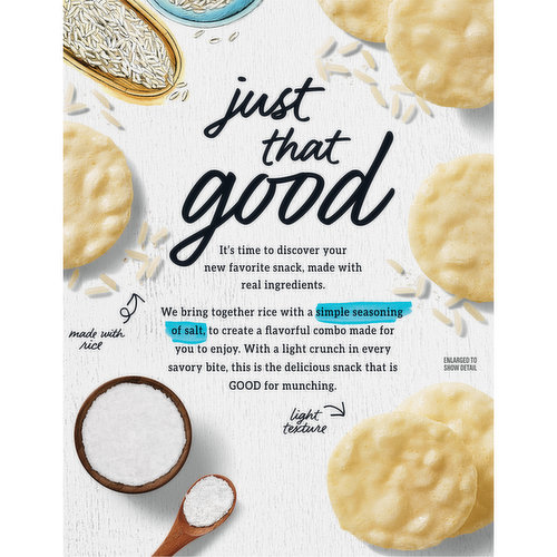  Good Thins Simply Salt Rice Snacks Gluten Free Crackers, 3.5 oz  : Grocery & Gourmet Food