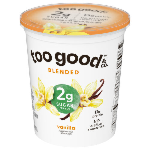 Too Good & Co. Yogurt, Blended, Vanilla