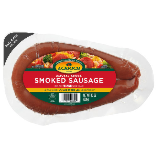 Eckrich Smoked Sausage, Natural Casing