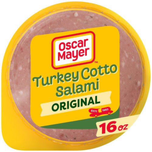 Oscar Mayer Turkey Cotto Salami Sliced Lunch Meat with 42% Less Fat