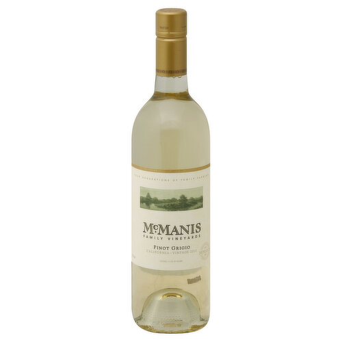 McManis Family Vineyards Pinot Grigio, California, 2010