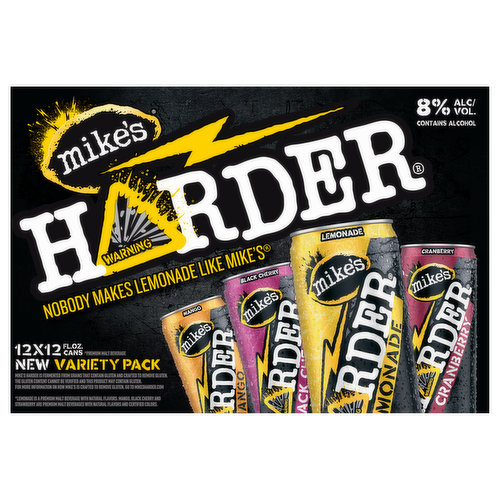 Mike's Harder Malt Beverage, Premium, Assorted, Variety Pack