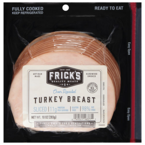 Frick's Turkey Breast, Oven Roasted, Sliced