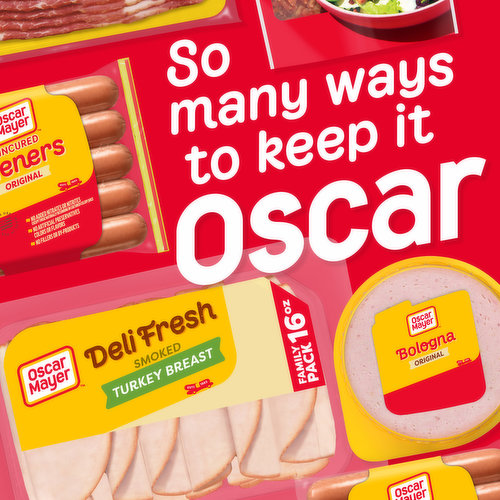 Oscar Mayer Deli Fresh Oven Roasted Turkey Breast Sliced Lunch Meat Family  Size - 16oz 16 oz