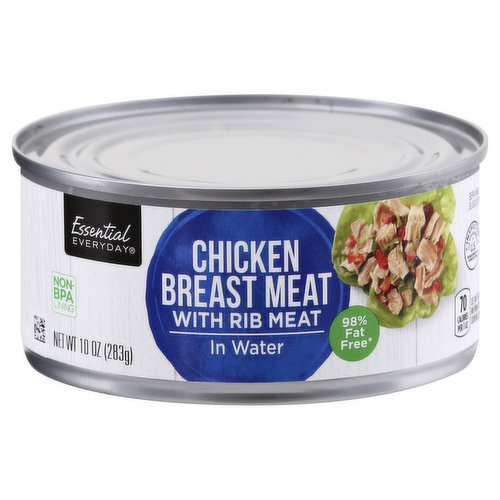 Essential Everyday Chicken Breast Meat with Rib Meat in Water