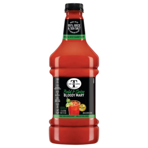 Mr & Mrs T Non-Alcoholic Mix, Bloody Mary, Bold & Spicy