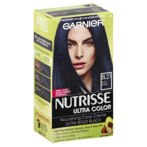 Nutrisse Ultra Color Permanent Haircolor, Blue Black BL21