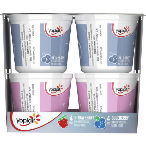 Yoplait Strawberry & Blueberry Kids Yogurt Pack, Disney Frozen, 8 Cups