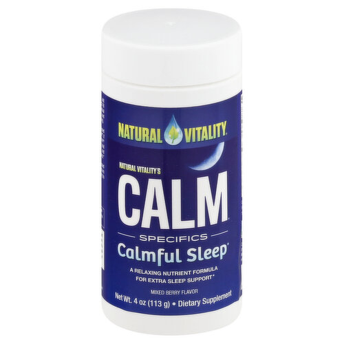 Natural Vitality Calm Calmful Sleep, Mixed Berry Flavor