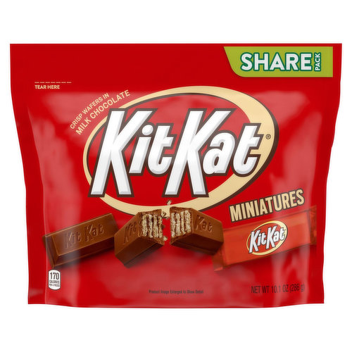 KIT KAT, Milk Chocolate Wafers Candy Snack Size Bulk, Individually Wrapped,  2 LB