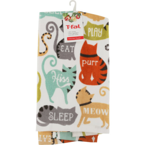Pearhead Cat Lover Kitchen Dish Towels, Set of 2