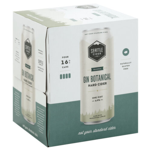 Seattle Cider Co Hard Cider, Gin Botanical