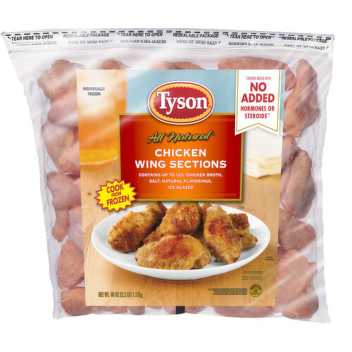 Tyson Tyson Chicken Wing Sections, 2.5 lb. (Frozen)