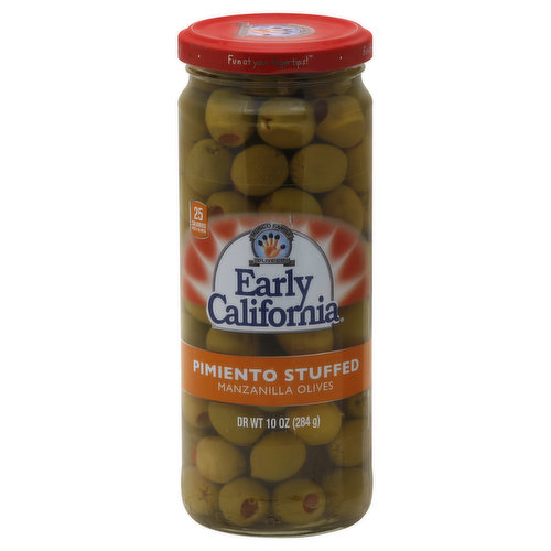Reduced salt. Fun at your fingertips! 25 calories per 4 olives. Glass recycles. Guaranteed quality. Product of Spain.