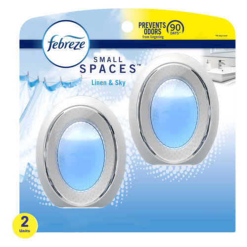 Febreze Small Spaces Febreze Small Spaces Air Freshener, Linen & Sky, .25 oz, Pack of 2