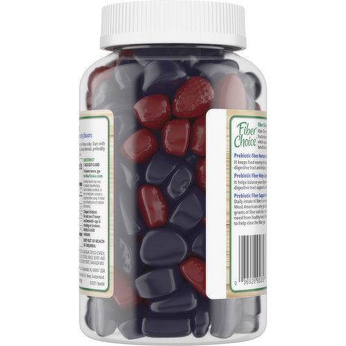 Fiber Choice Daily Prebiotic Fruity Bites (Label), Dietary Supplement  Label Database (DSLD)