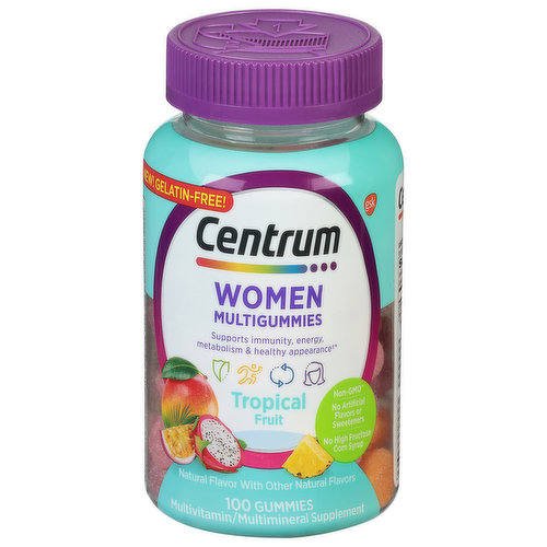 Centrum Multigummies, Women, Tropical Fruit, Gummies